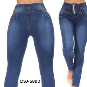 DSJ-6890 Colombian Design Push Up Levanta Cola Skinny Jean.